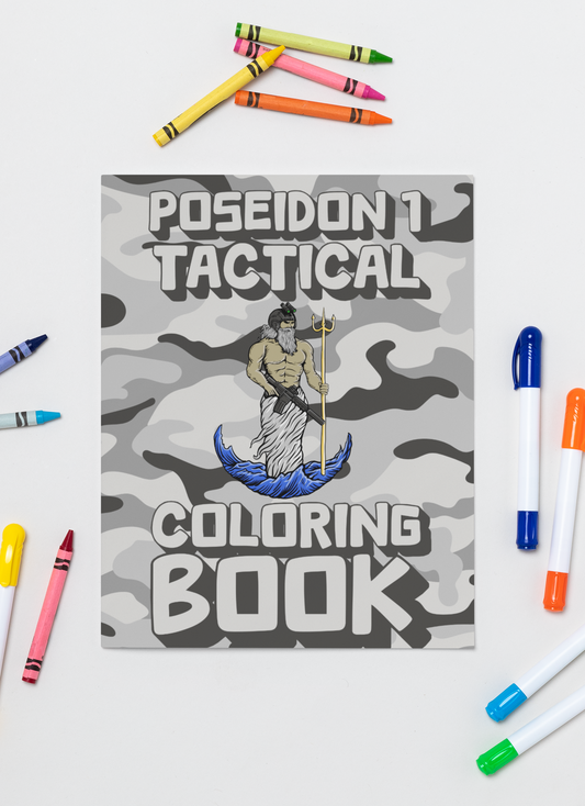 Poseidon1 Tactical Adult Coloring Book